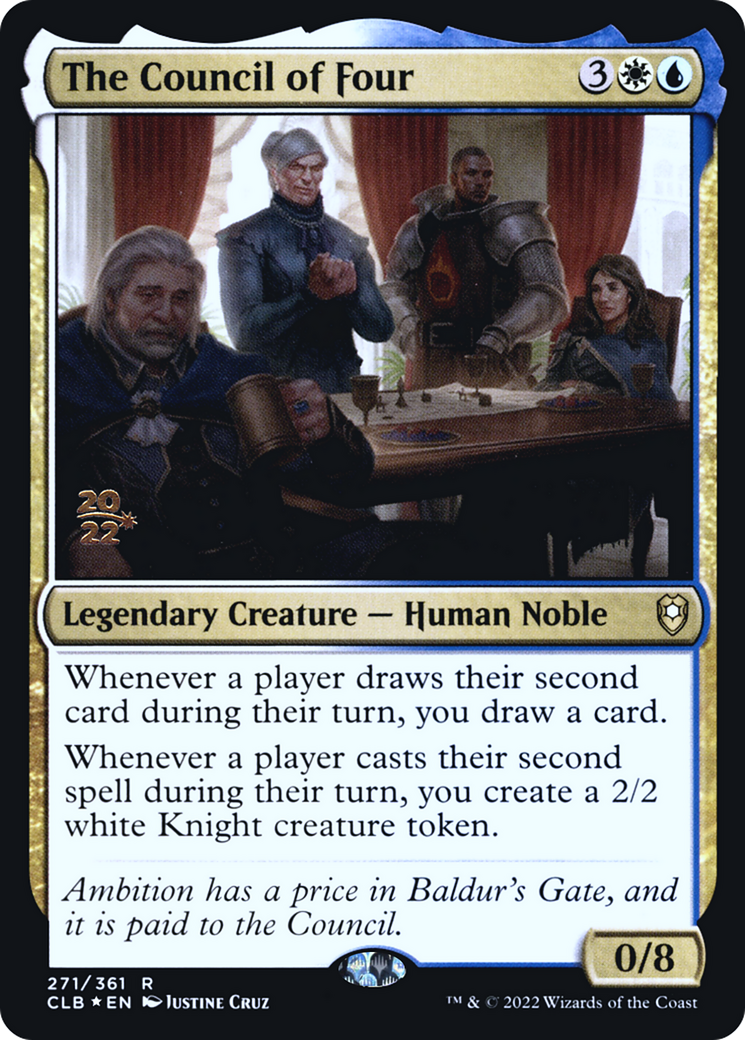 The Council of Four (PRE-271) [Battle for Baldur's Gate Promos] Foil MTG Single Wizards of the Coast