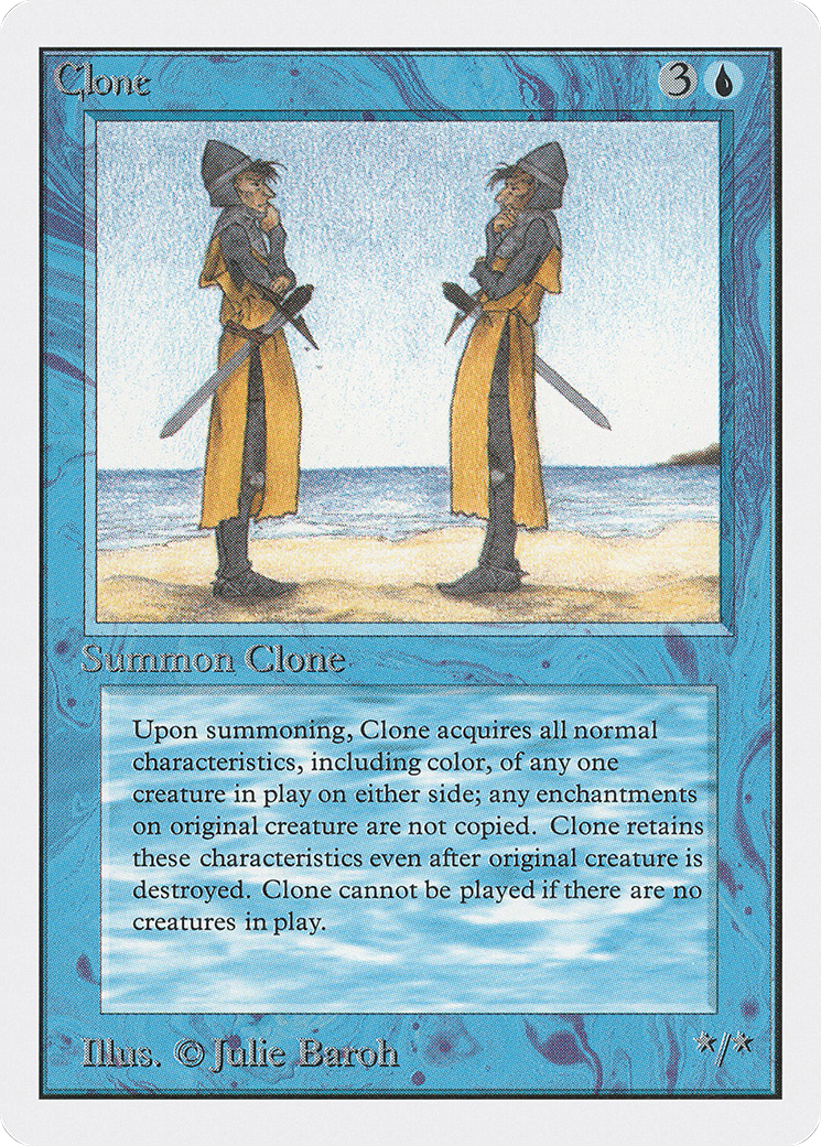 Clone (2ED-) [Oldschool] Unlimited Edition MTG Single Wizards of the Coast