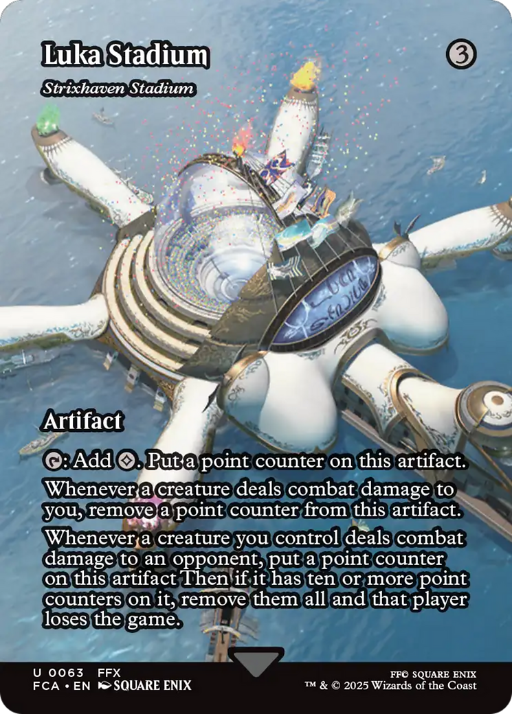 Luka Stadium - Strixhaven Stadium (Showcase) (FCA-063) [FINAL FANTASY: Through the Ages] / Luca Stadium (Borderless) Foil MTG Single Wizards of the Coast