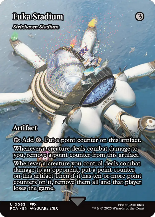 Luka Stadium - Strixhaven Stadium (Showcase) (FCA-063) [FINAL FANTASY: Through the Ages] / Luca Stadium (Borderless) Foil MTG Single Wizards of the Coast
