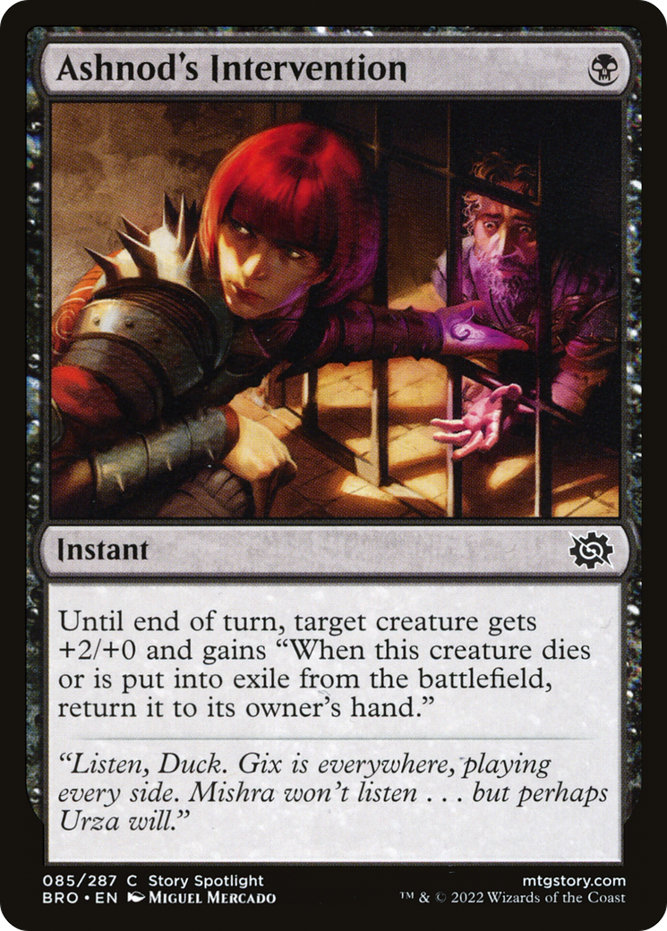 Ashnod's Intervention (BRO-085) [The Brothers' War] MTG Single Wizards of the Coast