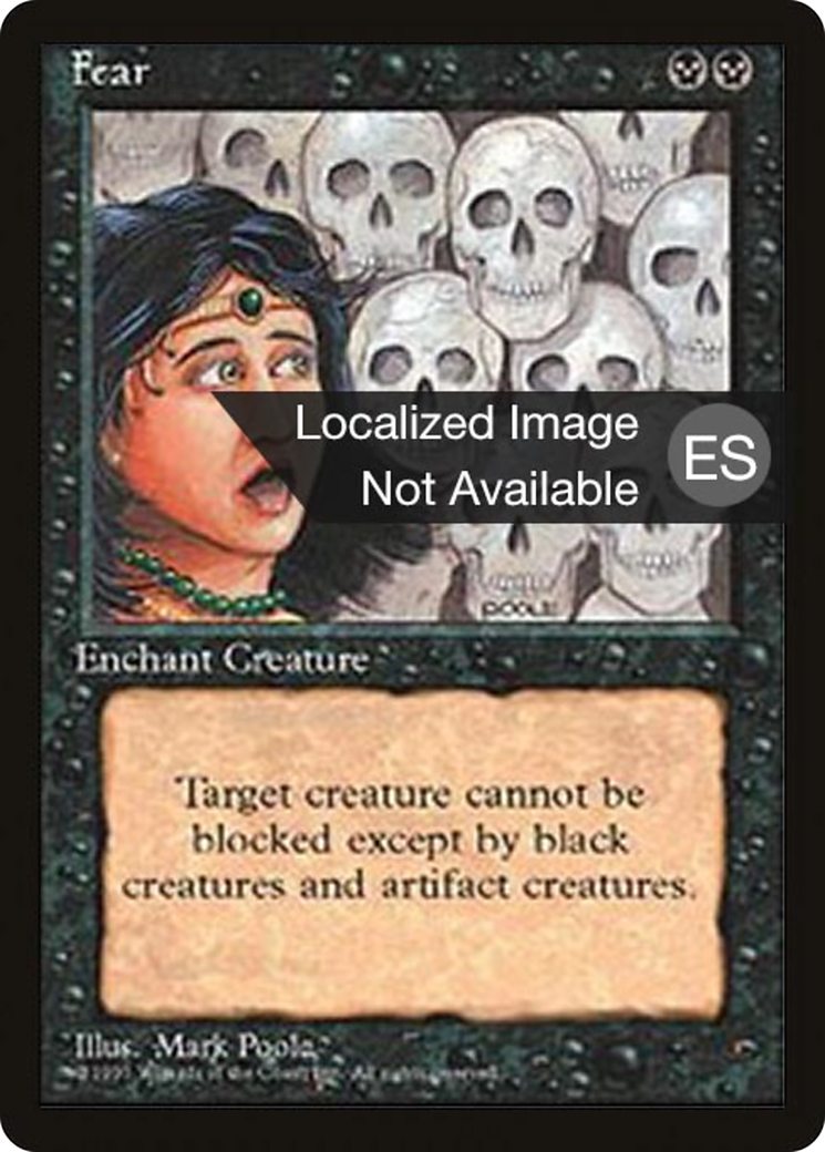 Fear (4BB-) [Fourth Edition Foreign Black Border] MTG Single Wizards of the Coast