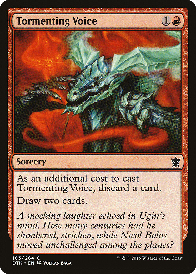 Tormenting Voice (DTK-163) [Dragons of Tarkir] MTG Single Wizards of the Coast