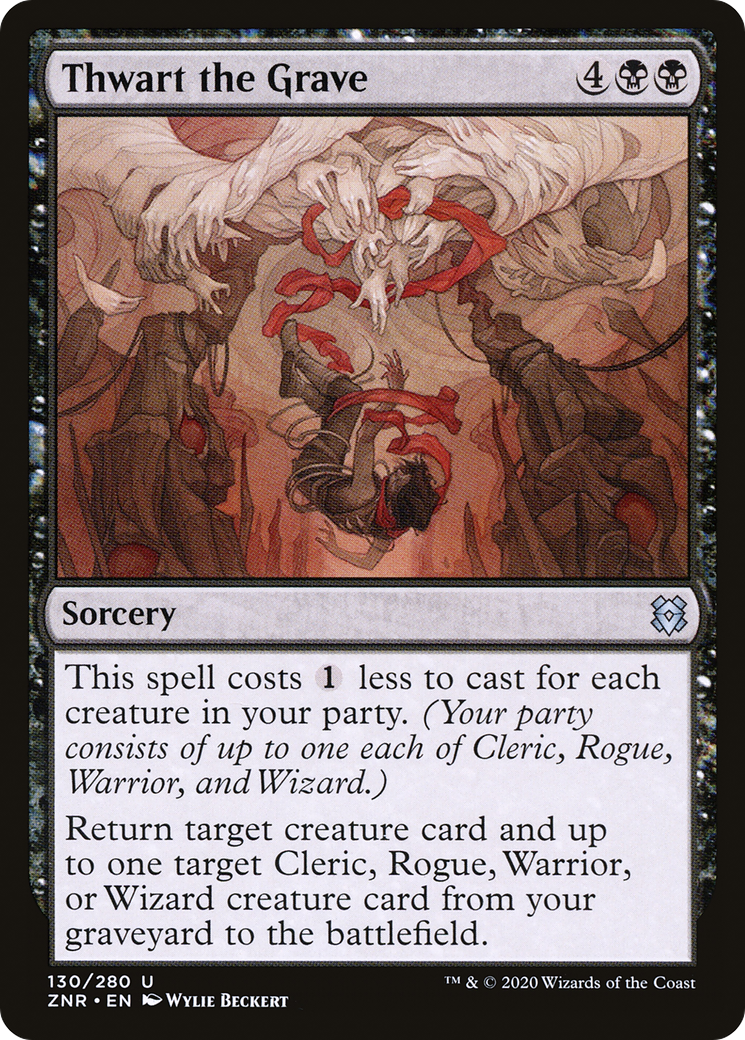Thwart the Grave (ZNR-130) [Zendikar Rising] MTG Single Wizards of the Coast