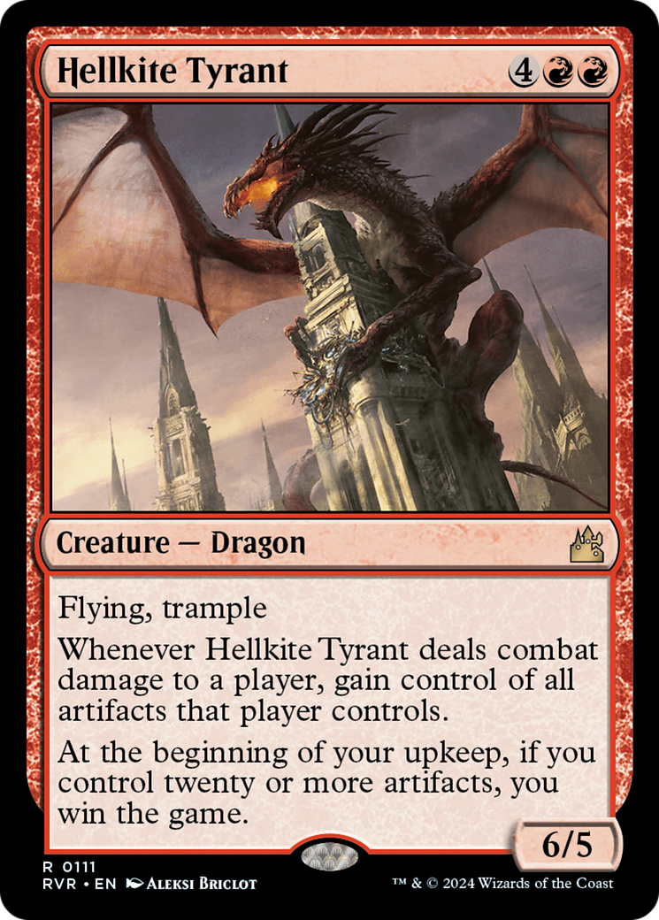 Hellkite Tyrant (RVR-111) [Ravnica Remastered] MTG Single Wizards of the Coast