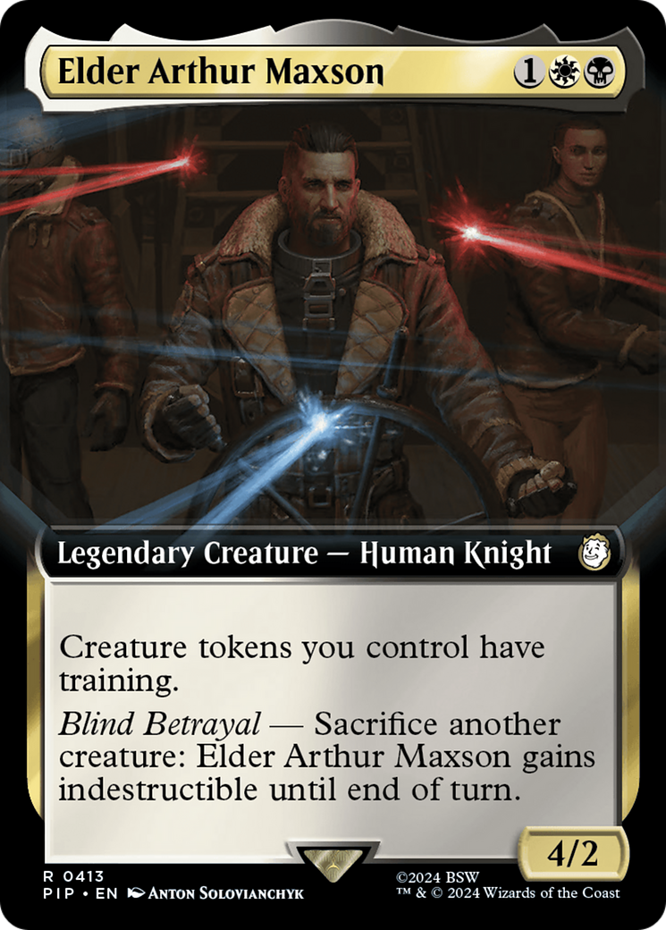 Elder Arthur Maxson (PIP-413) [Fallout] (Extended Art) Foil MTG Single Wizards of the Coast