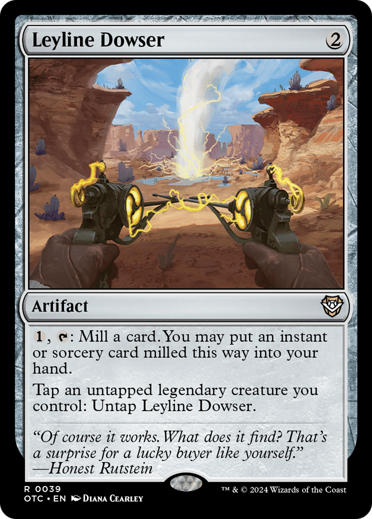 Leyline Dowser (OTC-039) [Outlaws of Thunder Junction Commander] MTG Single Wizards of the Coast