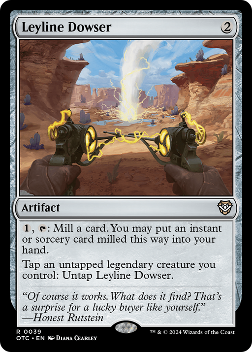 Leyline Dowser (OTC-039) [Outlaws of Thunder Junction Commander] MTG Single Wizards of the Coast