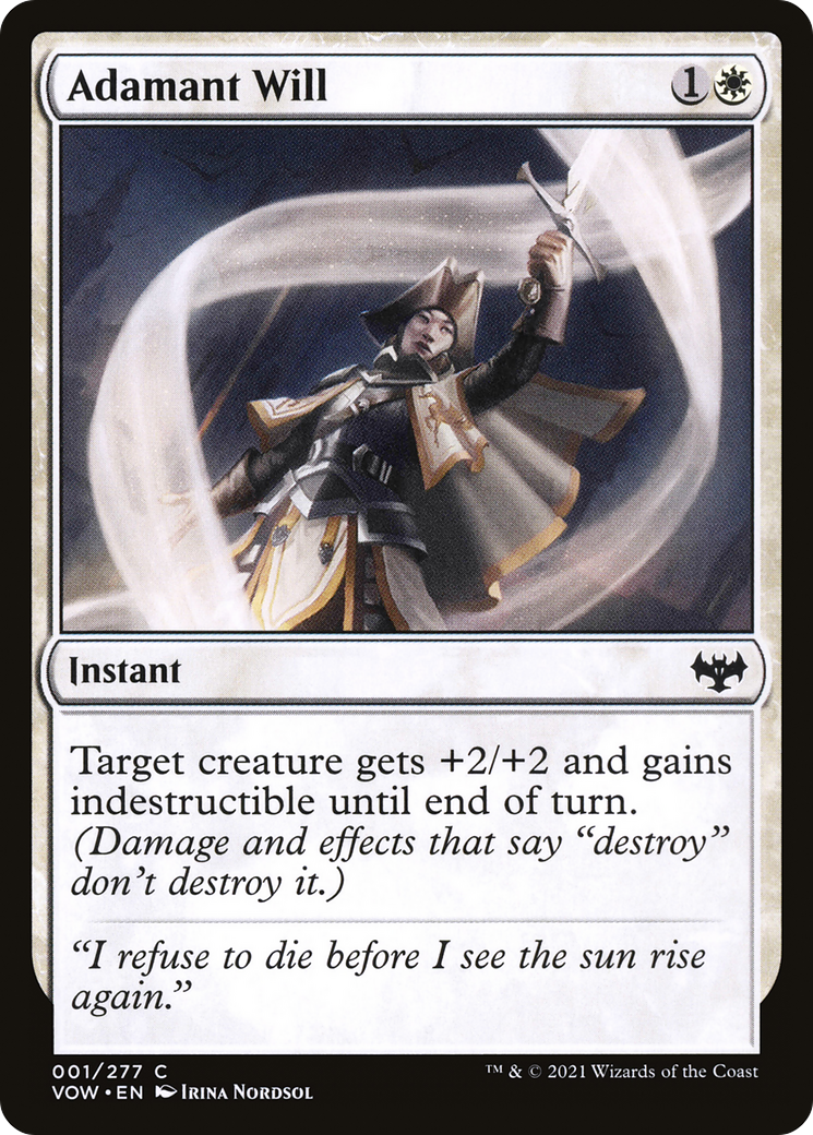 Adamant Will (VOW-001) [Innistrad: Crimson Vow] MTG Single Wizards of the Coast