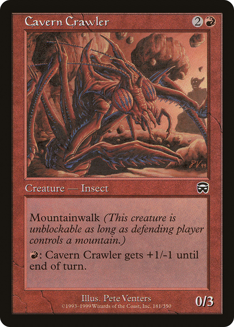 Cavern Crawler (MMQ-181) [Mercadian Masques] Foil MTG Single Wizards of the Coast