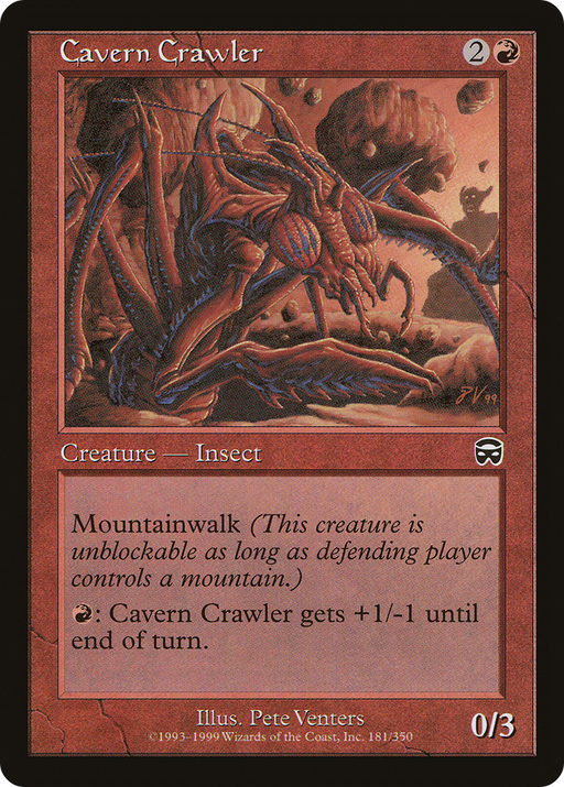 Cavern Crawler (MMQ-181) [Mercadian Masques] Foil MTG Single Wizards of the Coast