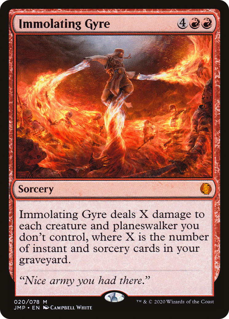 Immolating Gyre (JMP-020) [Jumpstart] MTG Single Wizards of the Coast