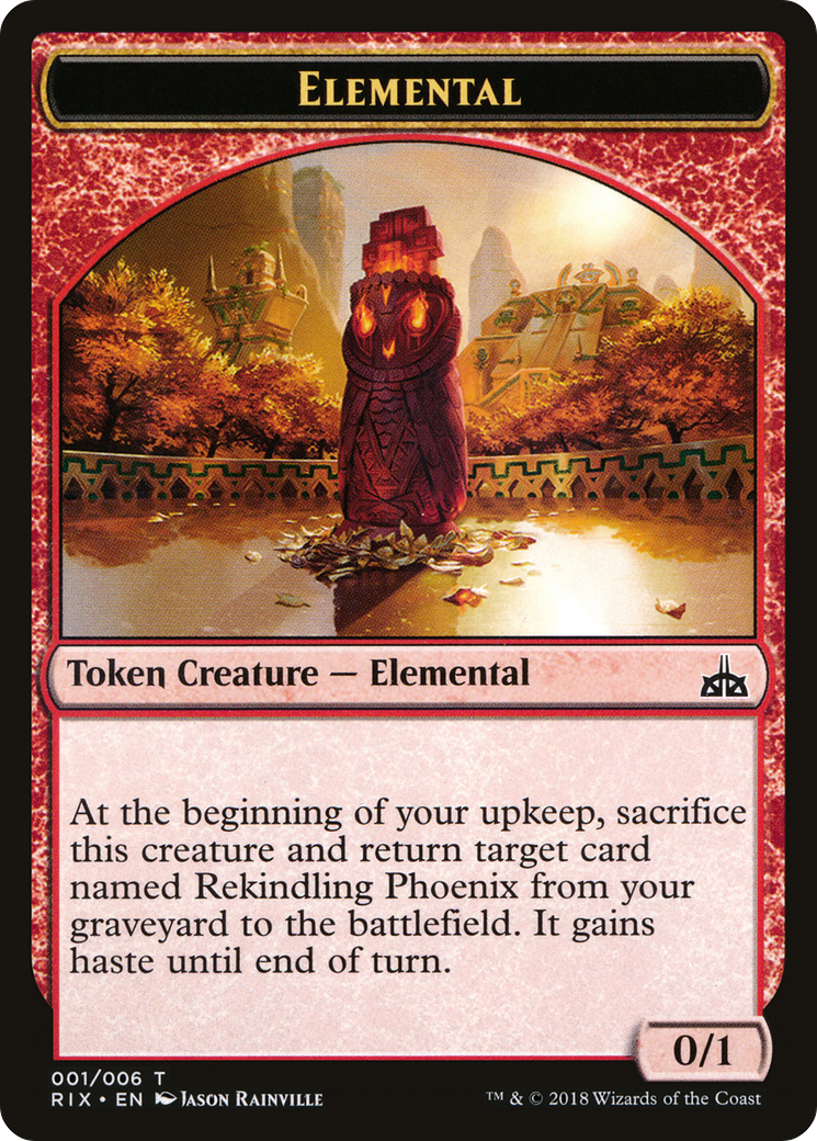 Elemental (RIX-001) [Tokens] Rivals of Ixalan Tokens MTG Single Wizards of the Coast