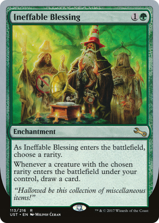 Ineffable Blessing (D) (UST-113) [Unstable] MTG Single Wizards of the Coast
