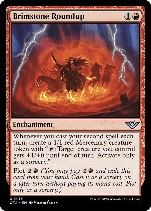 Brimstone Roundup (OTJ-115) [Outlaws of Thunder Junction] MTG Single Wizards of the Coast
