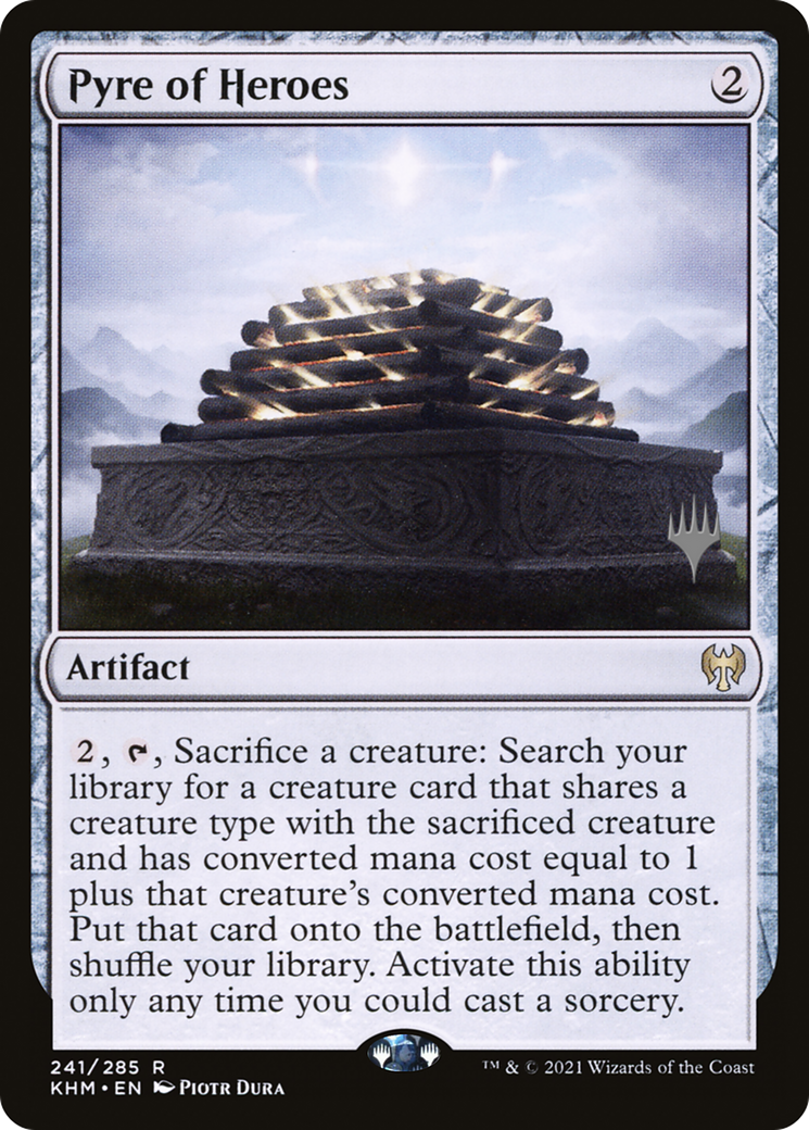 Pyre of Heroes (PPKHM-241) [Kaldheim Promos] Foil MTG Single Wizards of the Coast