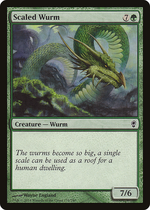 Scaled Wurm (CNS-178) [Conspiracy] MTG Single Wizards of the Coast