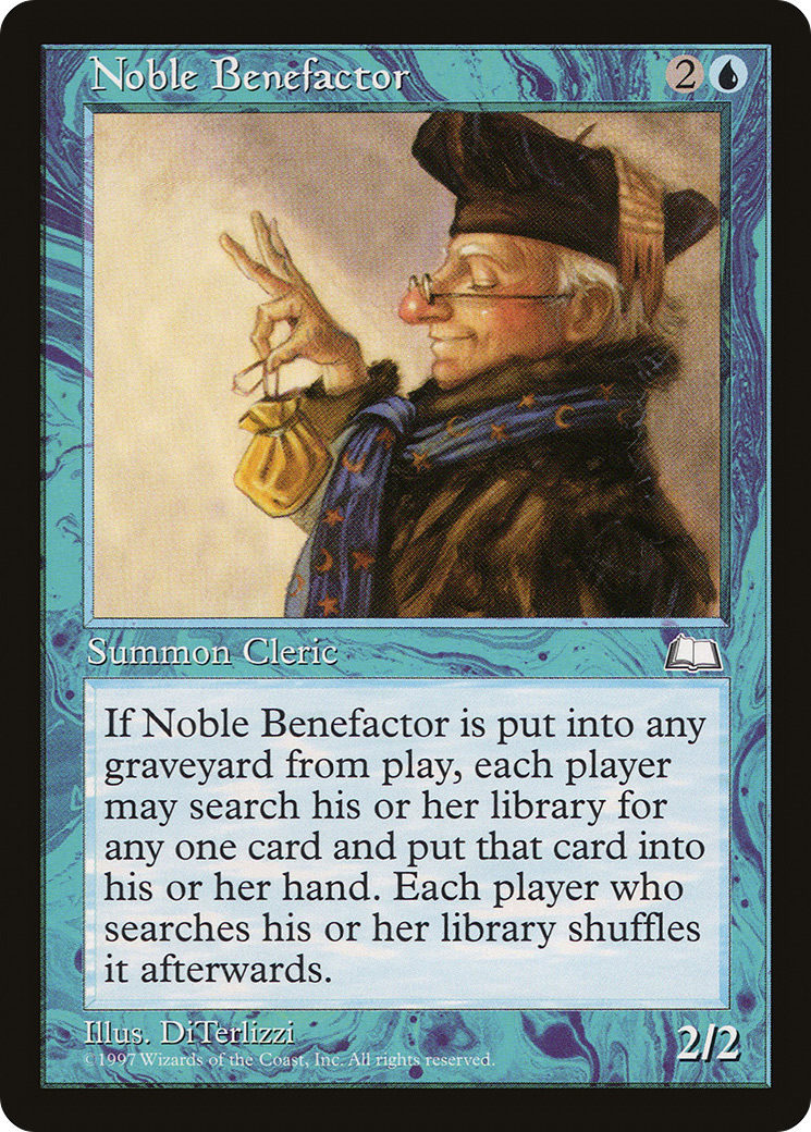 Noble Benefactor (WTH-044) [Weatherlight] MTG Single Wizards of the Coast