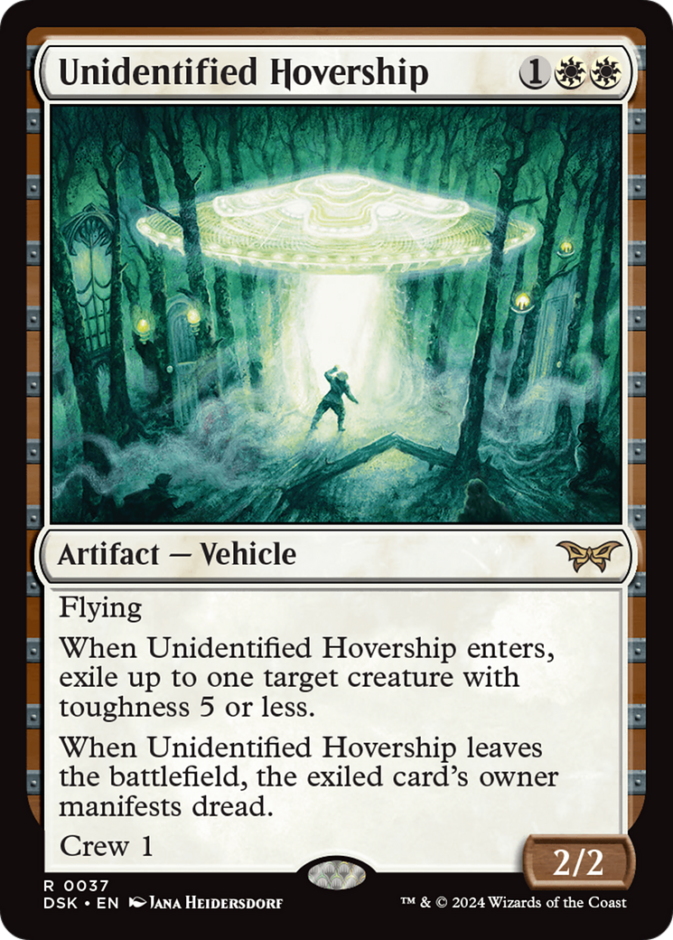 Unidentified Hovership (DSK-037) [Duskmourn: House of Horror] MTG Single Wizards of the Coast