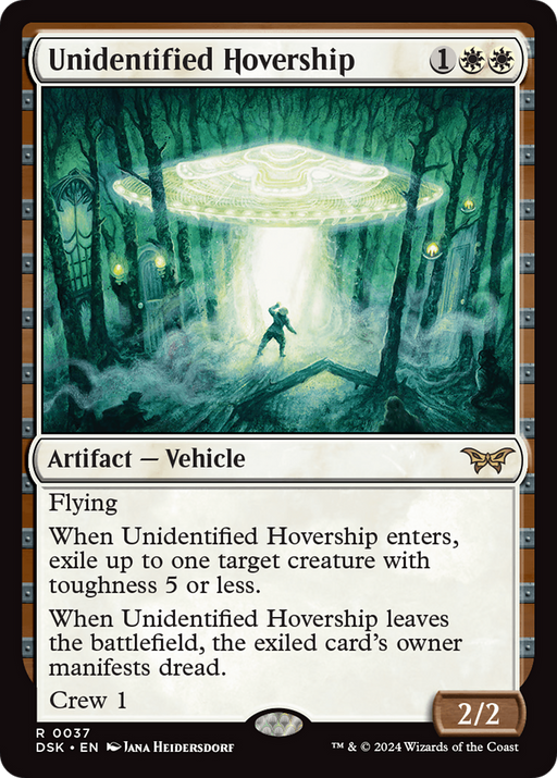 Unidentified Hovership (DSK-037) [Duskmourn: House of Horror] Foil MTG Single Wizards of the Coast