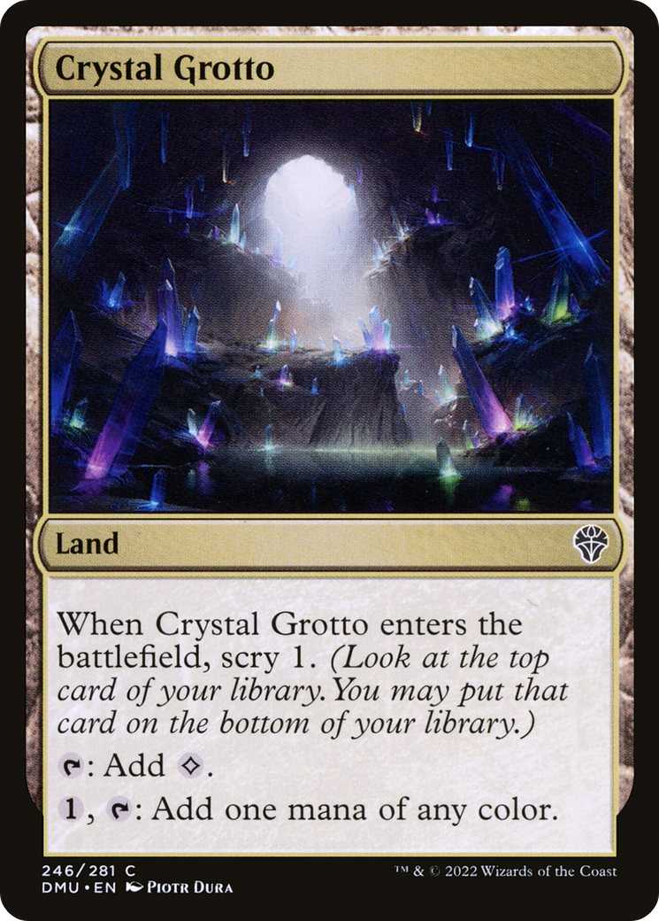 Crystal Grotto (DMU-246) [Dominaria United] Foil MTG Single Wizards of the Coast