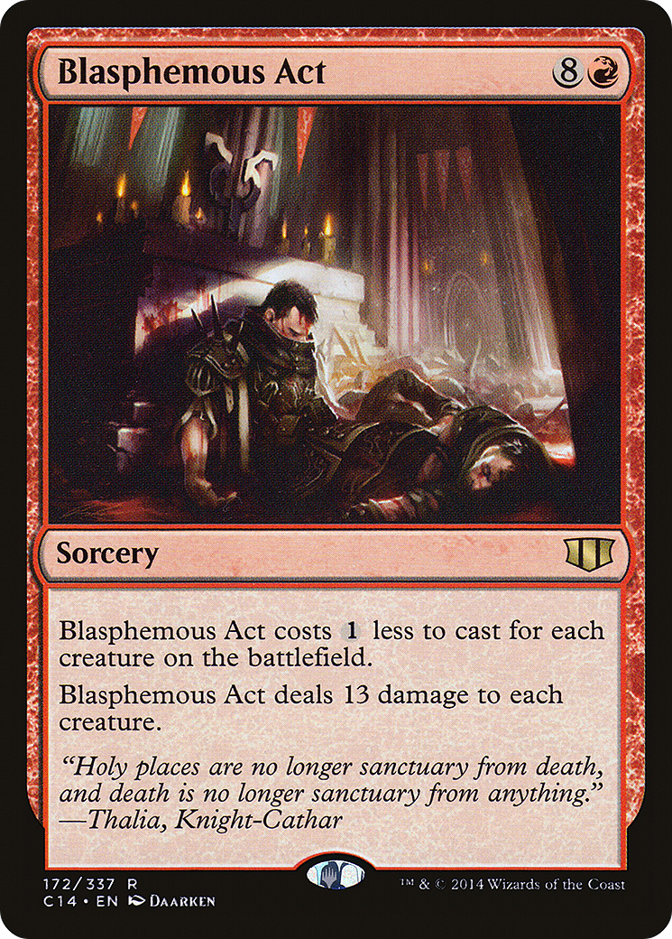 Blasphemous Act (C14-172) [Commander 2014] MTG Single Wizards of the Coast