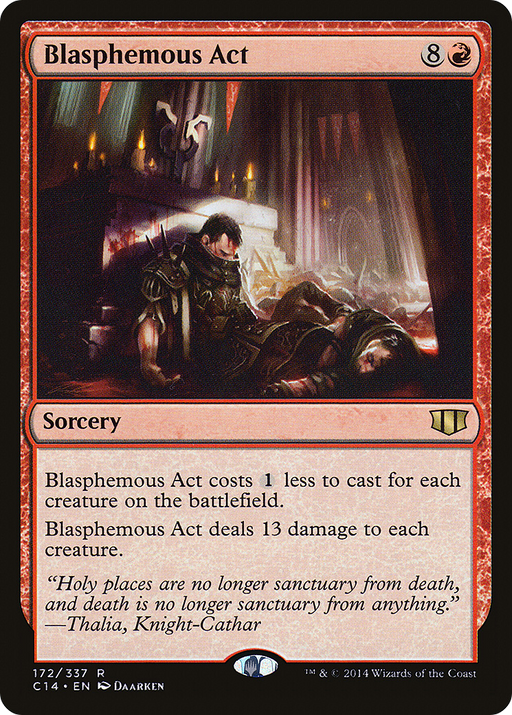 Blasphemous Act (C14-172) [Commander 2014] MTG Single Wizards of the Coast