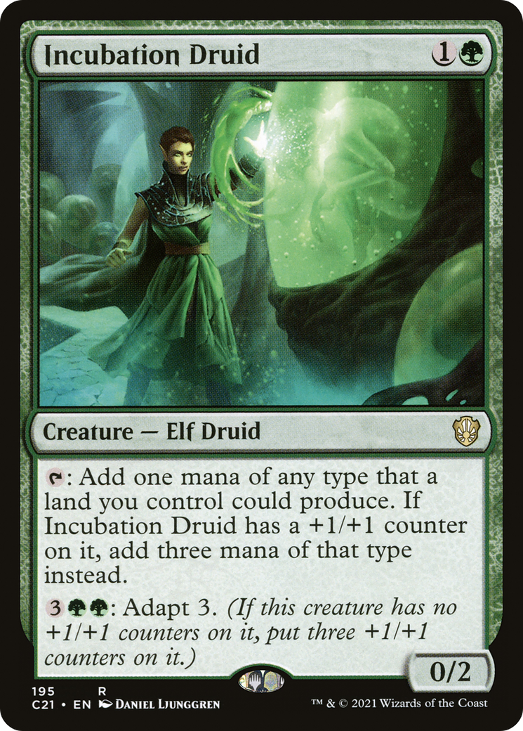 Incubation Druid (C21-195) [Commander 2021] MTG Single Wizards of the Coast