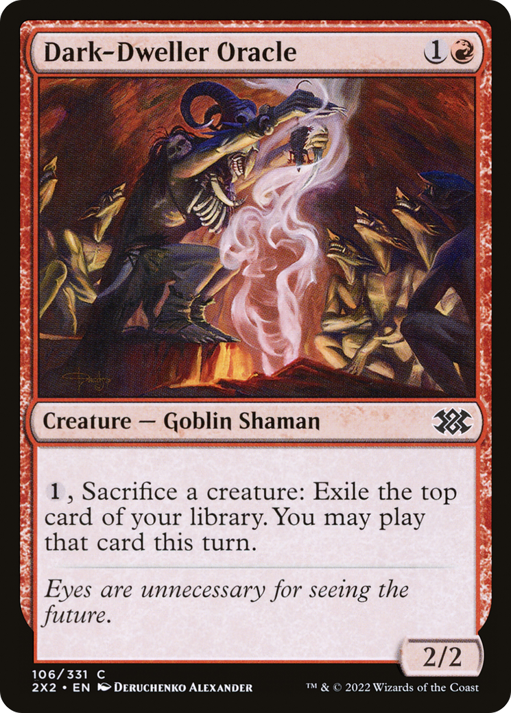Dark-Dweller Oracle (2X2-106) [Double Masters 2022] Foil MTG Single Wizards of the Coast