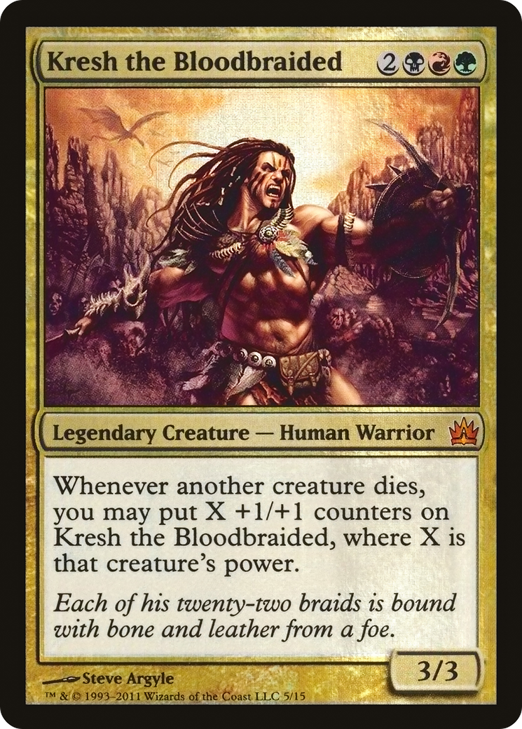 Kresh the Bloodbraided (V11-) [Misc] From the Vault: Legends Foil MTG Single Wizards of the Coast