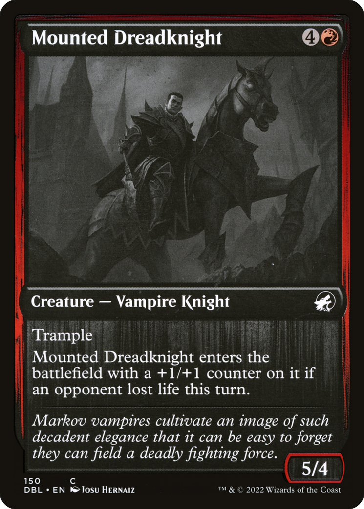 Mounted Dreadknight (DBL-150) [Innistrad: Double Feature] MTG Single Wizards of the Coast