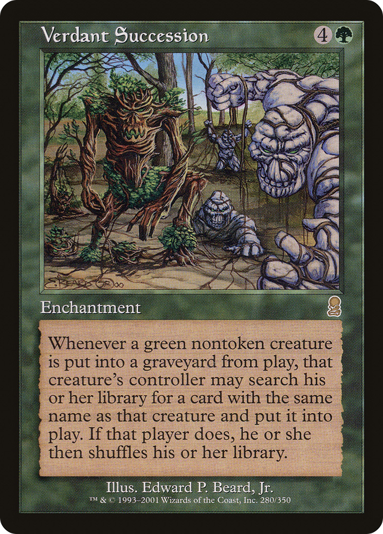 Verdant Succession (ODY-280) [Odyssey] Foil MTG Single Wizards of the Coast
