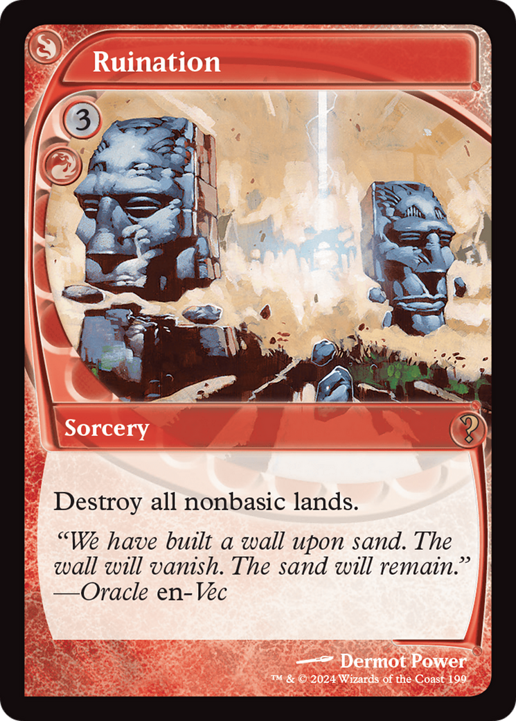 Ruination (Future Sight) (MB2-199) [Mystery Booster] Mystery Booster 2 Foil MTG Single Wizards of the Coast