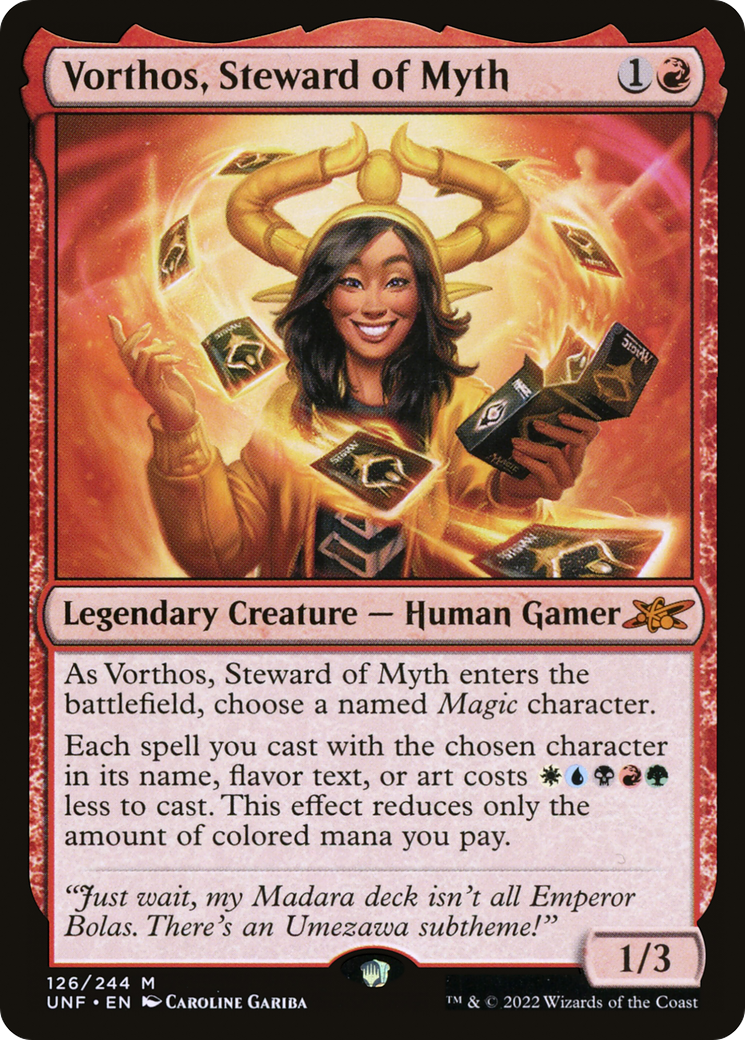 Vorthos, Steward of Myth (UNF-126) [Unfinity] Foil MTG Single Wizards of the Coast