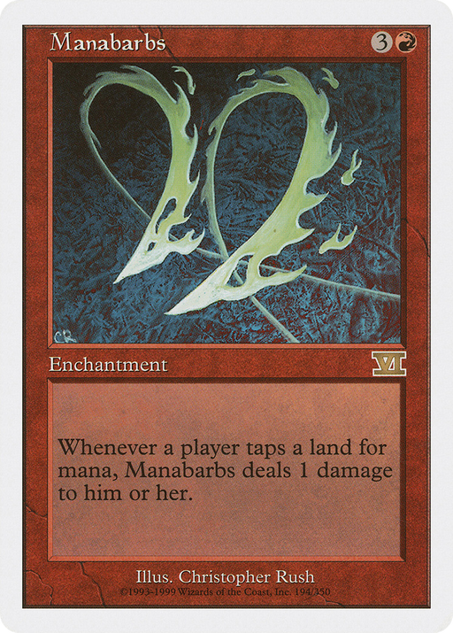 Manabarbs (6ED-194) [Classic Sixth Edition] MTG Single Wizards of the Coast
