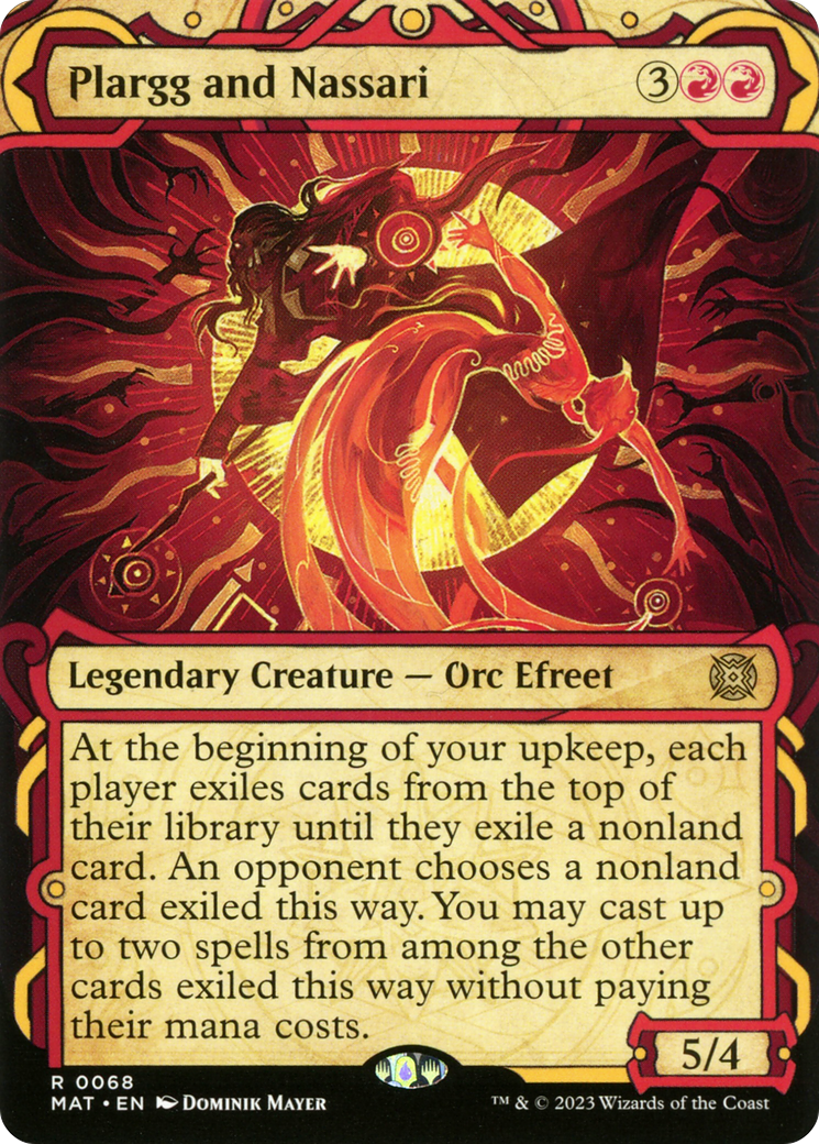 Plargg and Nassari (MAT-068) [March of the Machine: The Aftermath] (Showcase) (Borderless) MTG Single Wizards of the Coast