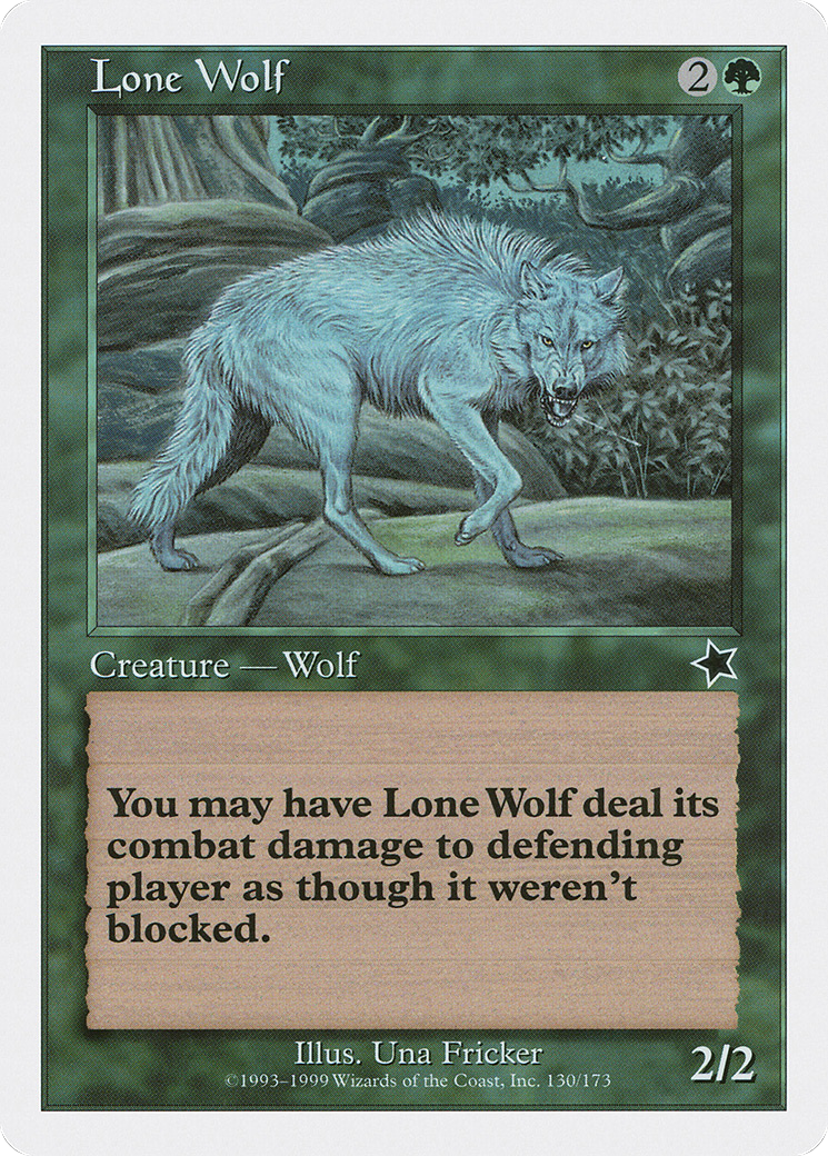 Lone Wolf (S99-130) [Misc] Starter 1999 MTG Single Wizards of the Coast