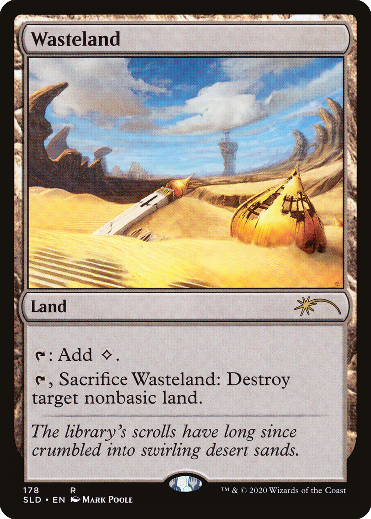 Wasteland (SLD-178) [Secret Lair] Drop Foil MTG Single Wizards of the Coast
