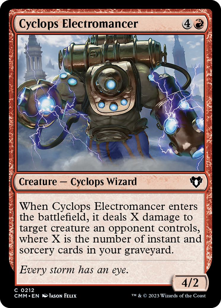 Cyclops Electromancer (CMM-212) [Commander Masters] Foil MTG Single Wizards of the Coast