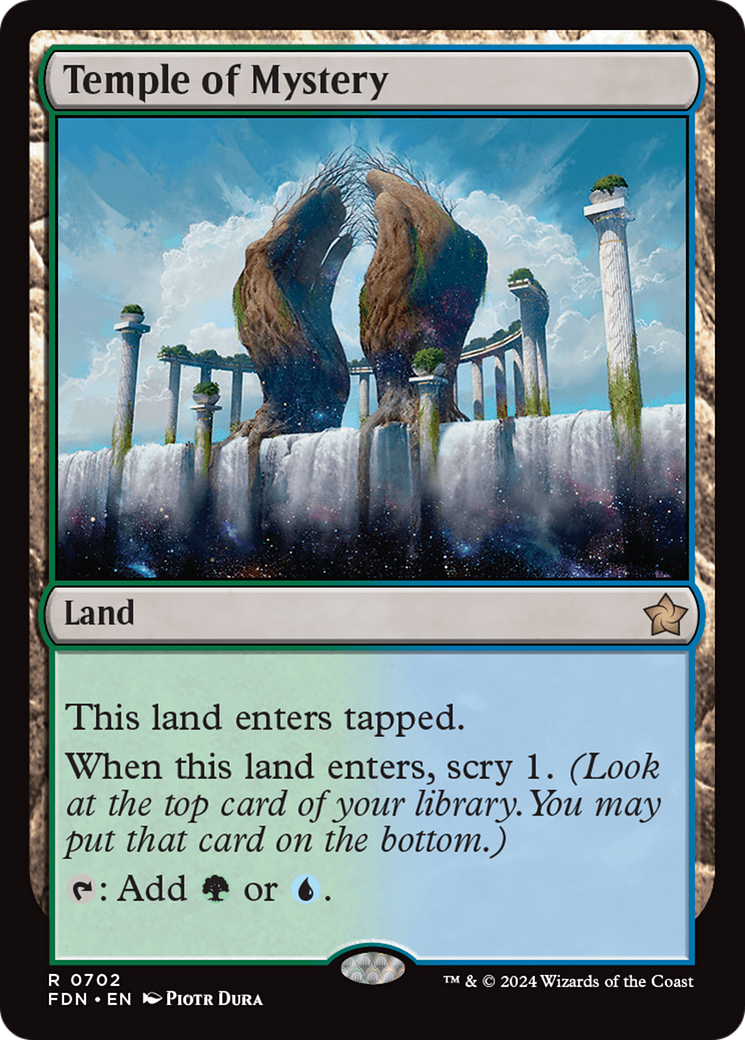 Temple of Mystery (FDN-702) [Foundations] MTG Single Wizards of the Coast