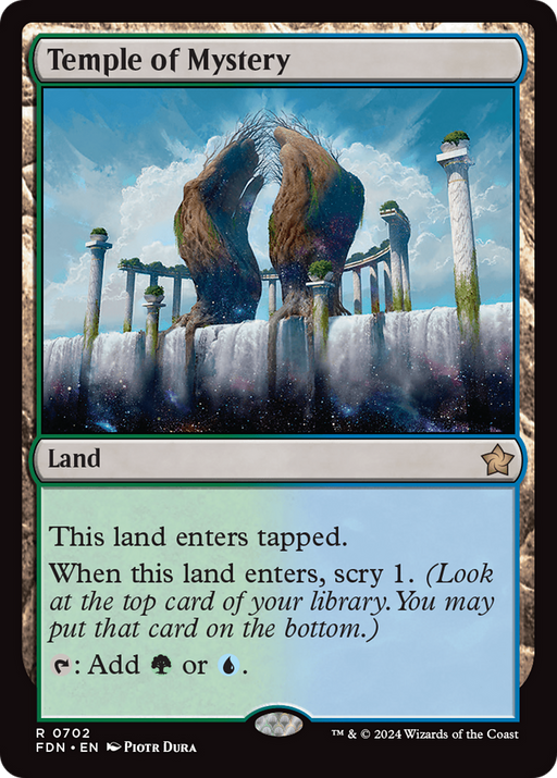 Temple of Mystery (FDN-702) [Foundations] MTG Single Wizards of the Coast