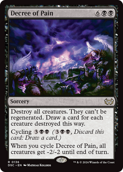 Decree of Pain (DSC-136) [Duskmourn: House of Horror Commander] MTG Single Wizards of the Coast