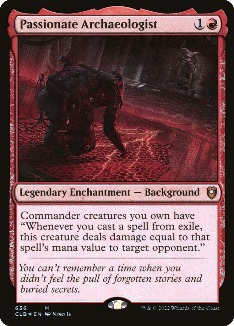 Passionate Archaeologist (CLB-656) [Commander Legends: Battle for Baldur's Gate] Foil MTG Single Wizards of the Coast