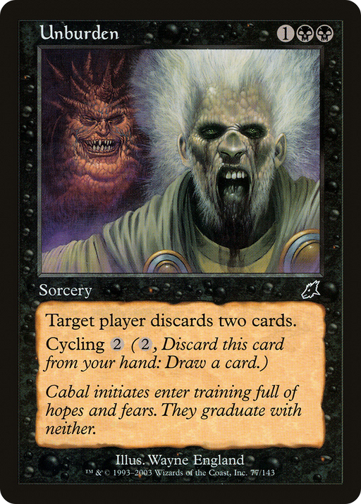 Unburden (SCG-077) [Scourge] MTG Single Wizards of the Coast