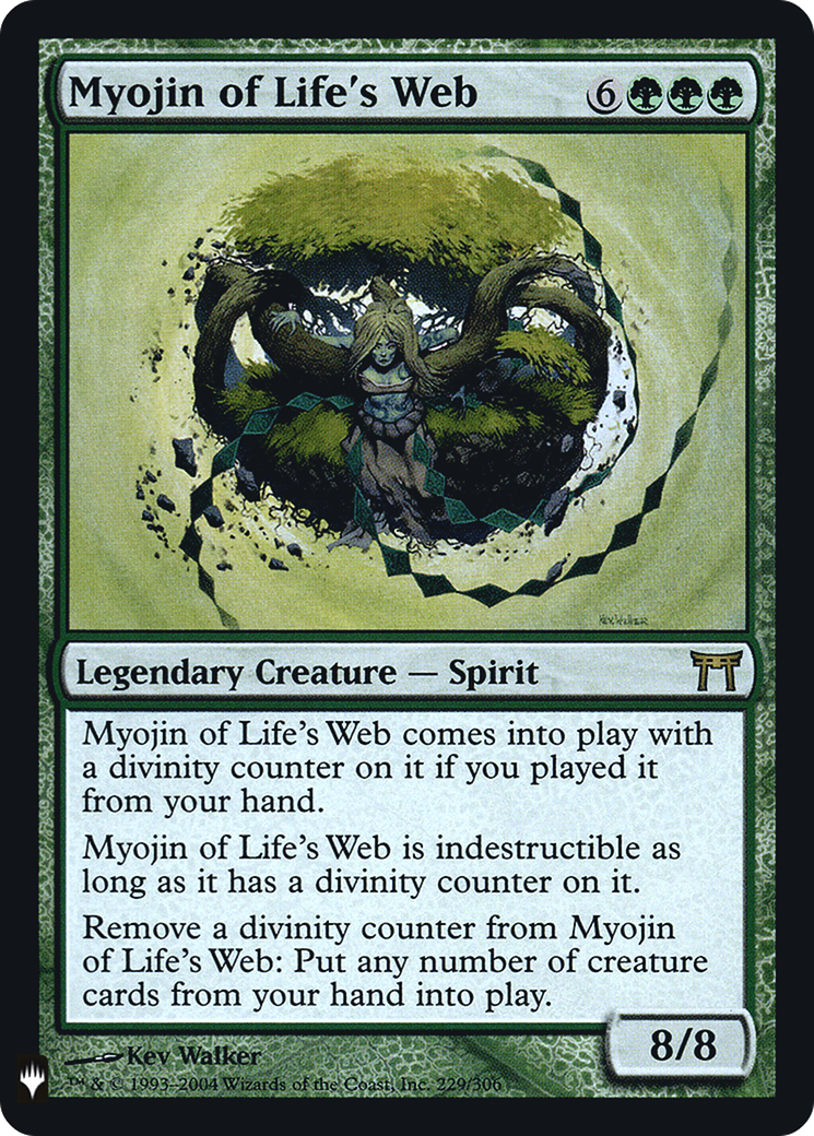 Myojin of Life's Web (LIST-CHK-229) [Mystery Booster] The List Foil MTG Single Wizards of the Coast