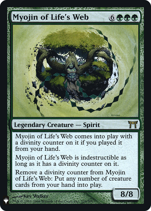 Myojin of Life's Web (LIST-CHK-229) [Mystery Booster] The List Foil MTG Single Wizards of the Coast