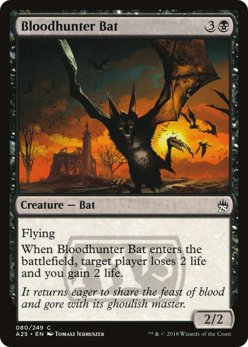 Bloodhunter Bat (A25-080) [Masters 25] Foil MTG Single Wizards of the Coast