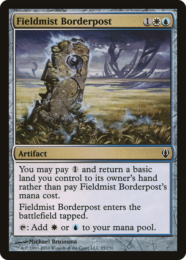 Fieldmist Borderpost (ARC-085) [Misc] Archenemy MTG Single Wizards of the Coast