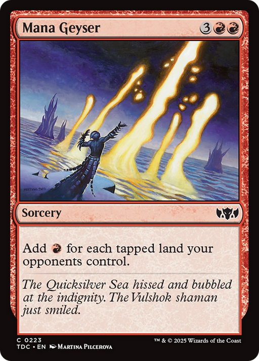 Mana Geyser (TDC-223) [Commander: Tarkir: Dragonstorm] MTG Single Wizards of the Coast