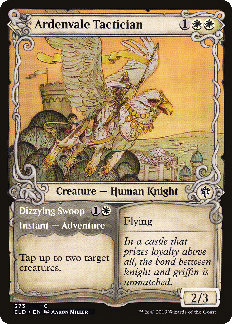 Ardenvale Tactician // Dizzying Swoop (ELD-273) [Throne of Eldraine] (Showcase) Foil MTG Single Wizards of the Coast